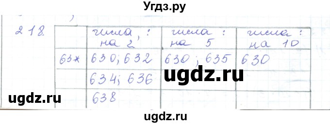 ГДЗ (Решебник) по математике 5 класс Алдамуратова Т.А. / упражнение / 218