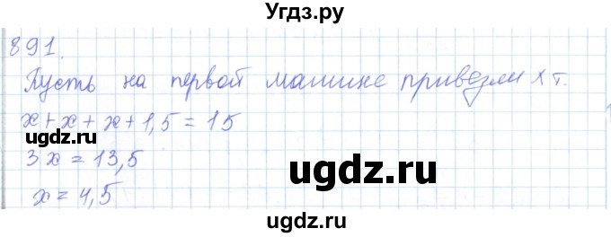 ГДЗ (Решебник) по математике 5 класс Алдамуратова Т.А. / упражнение / 891