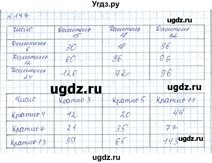ГДЗ (Решебник) по математике 5 класс Абылкасымова А.Е. / упражнение / 147