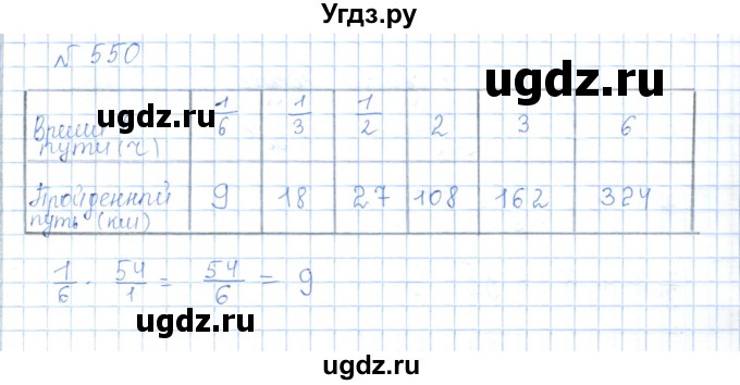 ГДЗ (Решебник) по математике 5 класс Абылкасымова А.Е. / упражнение / 550