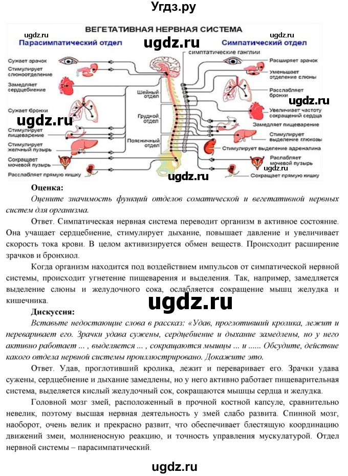 ГДЗ (Решебник) по биологии 7 класс Соловьева А.Р. / страница / 163(продолжение 3)