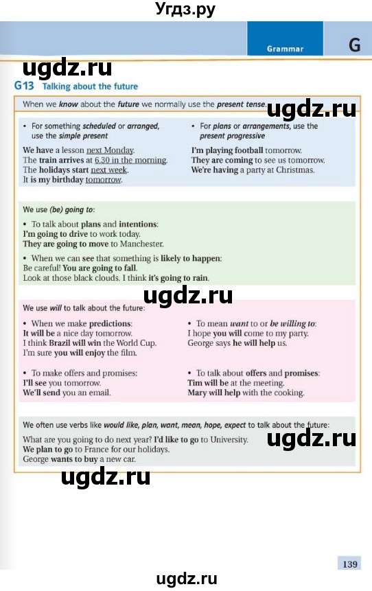 ГДЗ (Учебник) по английскому языку 8 класс Пахомова Т.Г. / страница / 139