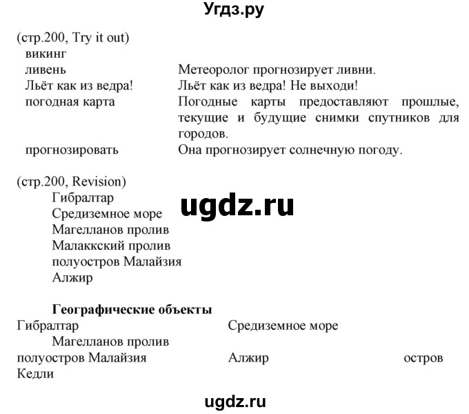 ГДЗ (Решебник) по английскому языку 8 класс Пахомова Т.Г. / страница / 201