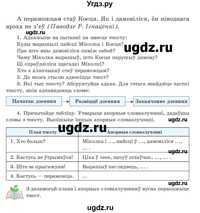 ГДЗ (Учебник) по белорусскому языку 5 класс Валочка Г.М. / частка 1. практыкаванне / 177(продолжение 2)