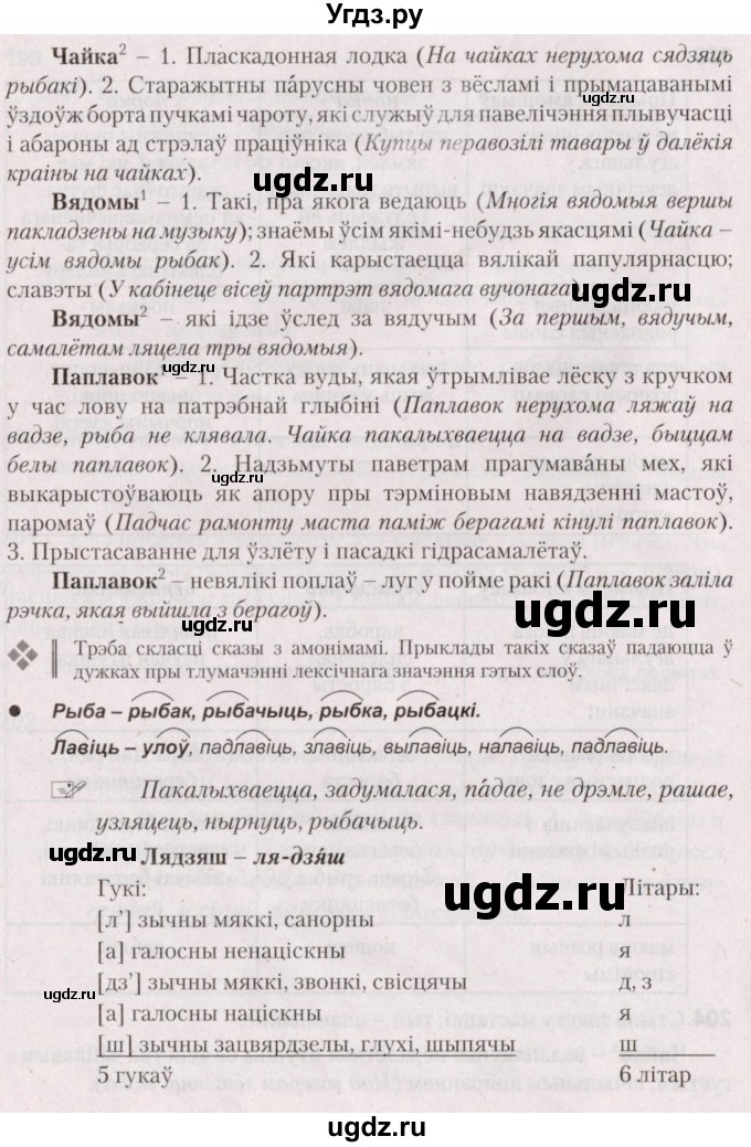 ГДЗ (Решебник №2) по белорусскому языку 5 класс Валочка Г.М. / частка 2. практыкаванне / 204(продолжение 2)