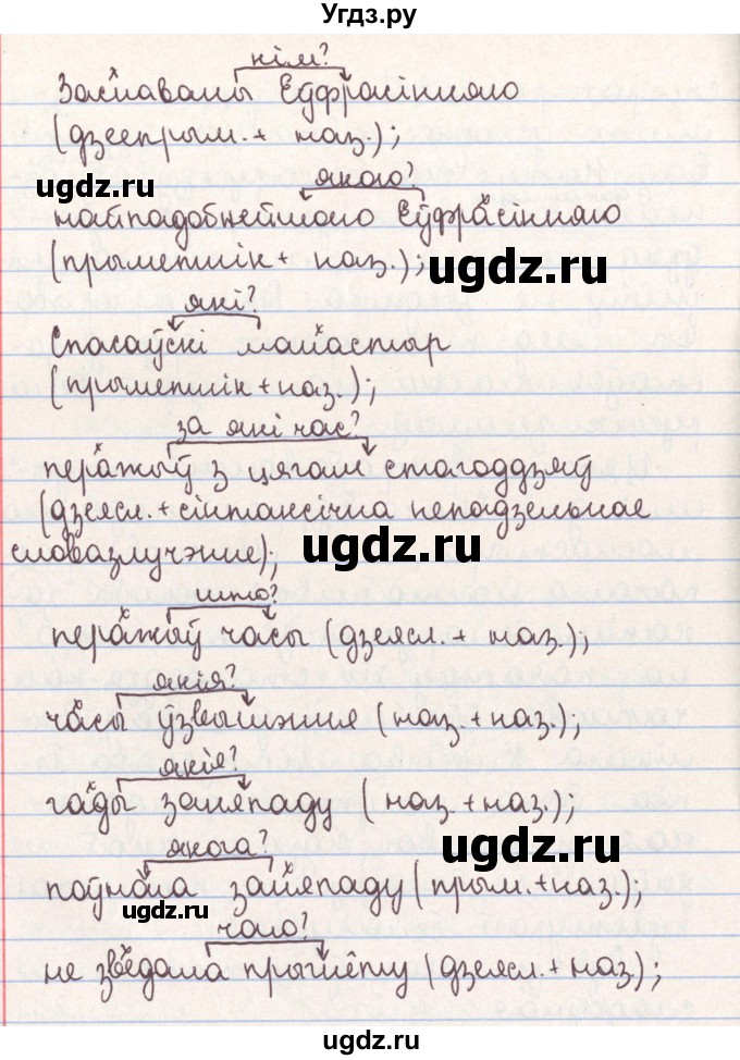 ГДЗ (Решебник №1) по белорусскому языку 9 класс Гарзей Н. М. / практыкаванне / 10(продолжение 3)