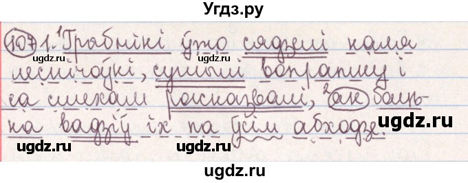 ГДЗ (Решебник №1) по белорусскому языку 9 класс Гарзей Н. М. / практыкаванне / 107