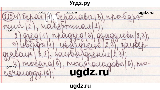 ГДЗ (Решебник №1) по белорусскому языку 9 класс Гарзей Н. М. / практыкаванне / 225