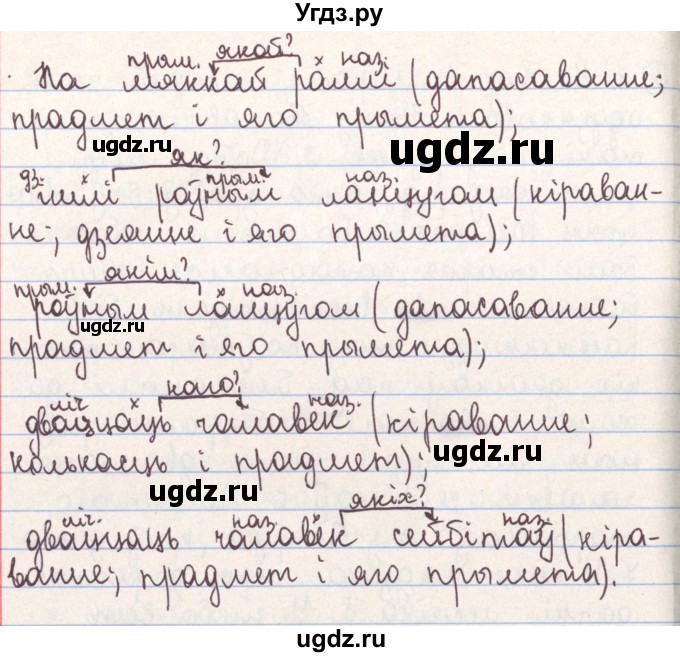 ГДЗ (Решебник №1) по белорусскому языку 9 класс Гарзей Н. М. / практыкаванне / 8(продолжение 2)