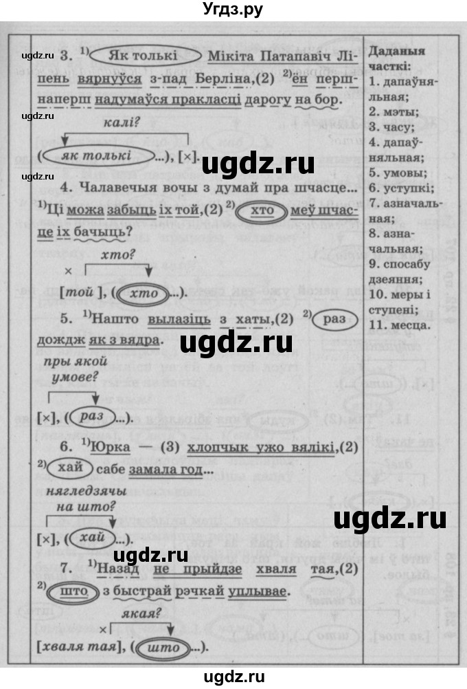ГДЗ (Решебник №3) по белорусскому языку 9 класс Гарзей Н. М. / практыкаванне / 107(продолжение 2)