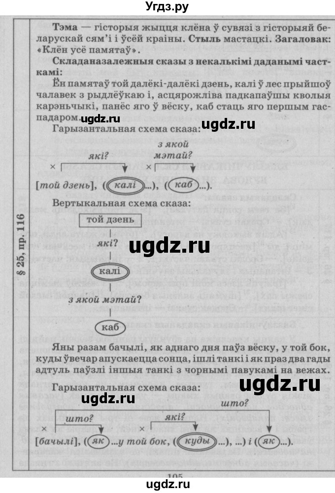 ГДЗ (Решебник №3) по белорусскому языку 9 класс Гарзей Н. М. / практыкаванне / 116
