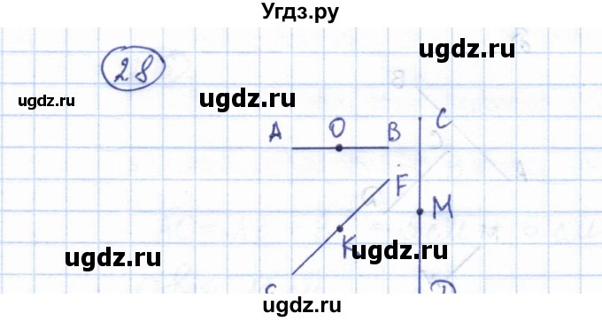 ГДЗ (Решебник) по геометрии 7 класс Смирнов В.А. / упражнение / параграф 2 / 2.8