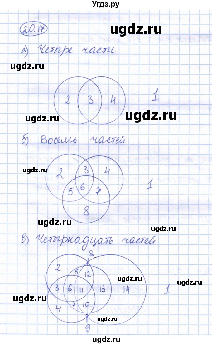 ГДЗ (Решебник) по геометрии 7 класс Смирнов В.А. / упражнение / параграф 20 / 20.17