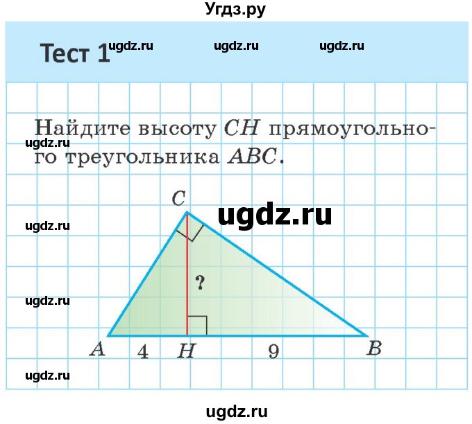 ГДЗ (Учебник) по геометрии 9 класс Казаков В.В. / тесты / §6