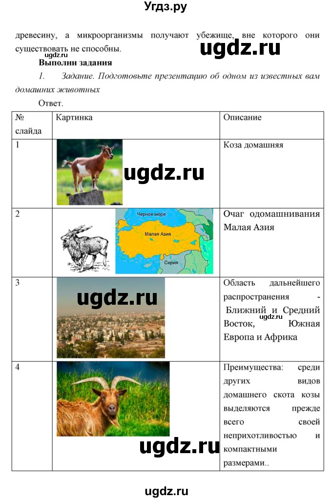 ГДЗ (Решебник) по биологии 7 класс Сивоглазов В.И. / параграф / 2(продолжение 6)