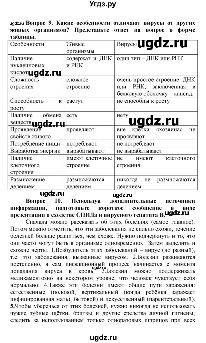 ГДЗ (Решебник) по биологии 10 класс Пасечник В.В. / параграф / 16(продолжение 4)