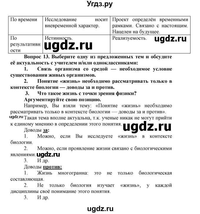 ГДЗ (Решебник) по биологии 10 класс Пасечник В.В. / параграф / 4(продолжение 10)