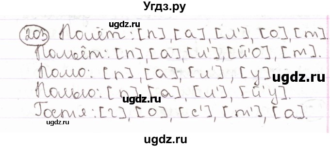 ГДЗ (Решебник) по русскому языку 2 класс Антипова М.Б. / часть 1. упражнение / 203