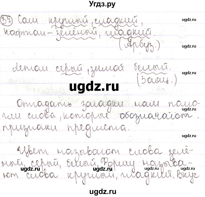 ГДЗ (Решебник) по русскому языку 2 класс Антипова М.Б. / часть 2. упражнение / 37