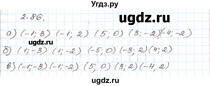 ГДЗ (Решебник) по алгебре 9 класс Арефьева И.Г. / глава 2 / упражнение / 2.86