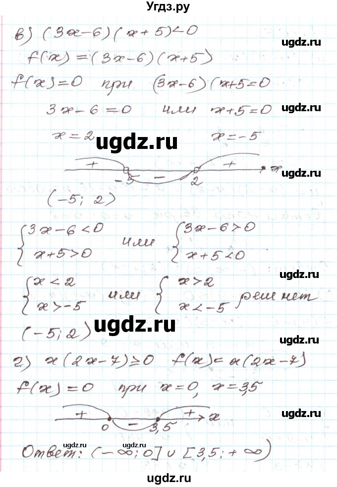 ГДЗ (Решебник) по алгебре 9 класс Арефьева И.Г. / глава 3 / упражнение / 3.196(продолжение 2)