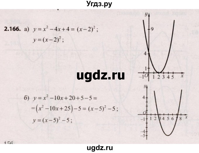 ГДЗ (Решебник №2) по алгебре 9 класс Арефьева И.Г. / глава 2 / упражнение / 2.166