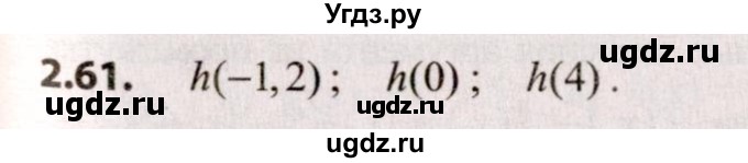 ГДЗ (Решебник №2) по алгебре 9 класс Арефьева И.Г. / глава 2 / упражнение / 2.61