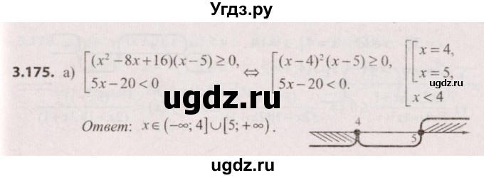 ГДЗ (Решебник №2) по алгебре 9 класс Арефьева И.Г. / глава 3 / упражнение / 3.175