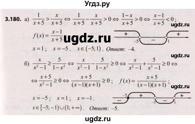 ГДЗ (Решебник №2) по алгебре 9 класс Арефьева И.Г. / глава 3 / упражнение / 3.180