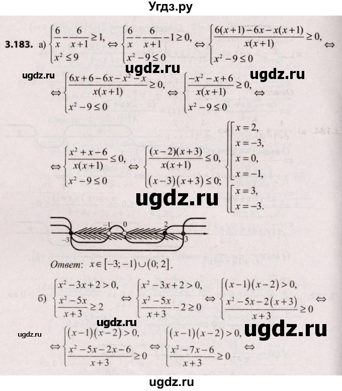 ГДЗ (Решебник №2) по алгебре 9 класс Арефьева И.Г. / глава 3 / упражнение / 3.183
