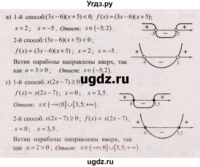 ГДЗ (Решебник №2) по алгебре 9 класс Арефьева И.Г. / глава 3 / упражнение / 3.196(продолжение 2)