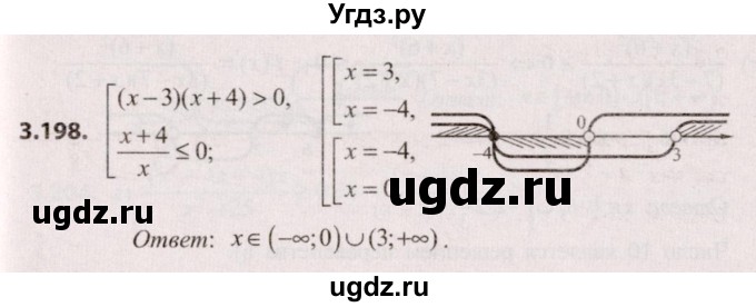 ГДЗ (Решебник №2) по алгебре 9 класс Арефьева И.Г. / глава 3 / упражнение / 3.198