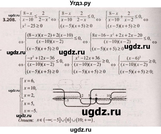 ГДЗ (Решебник №2) по алгебре 9 класс Арефьева И.Г. / глава 3 / упражнение / 3.208