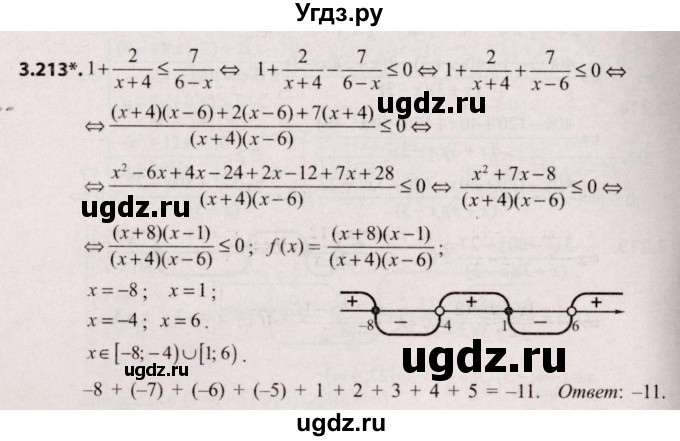 ГДЗ (Решебник №2) по алгебре 9 класс Арефьева И.Г. / глава 3 / упражнение / 3.213