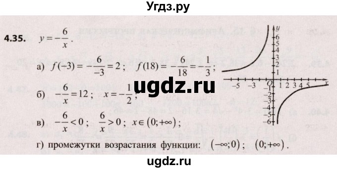 ГДЗ (Решебник №2) по алгебре 9 класс Арефьева И.Г. / глава 4 / упражнение / 4.35