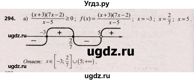 ГДЗ (Решебник №2) по алгебре 9 класс Арефьева И.Г. / повторение / 294