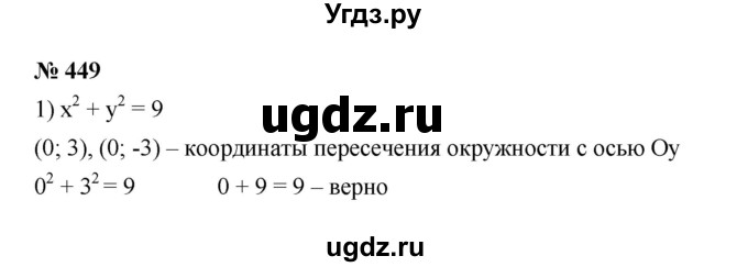 ГДЗ (Решебник) по алгебре 8 класс Бунимович Е.А. / упражнение / 449