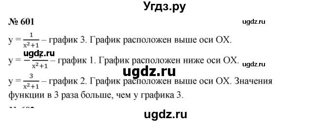 ГДЗ (Решебник) по алгебре 8 класс Бунимович Е.А. / упражнение / 601