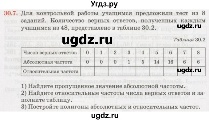 ГДЗ (Учебник) по алгебре 7 класс Абылкасымова А.Е. / параграф 30 / 30.7