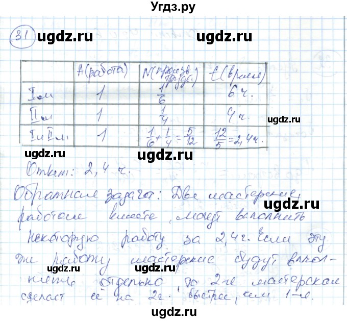 ГДЗ (Решебник) по алгебре 7 класс Абылкасымова А.Е. / повторение / 31