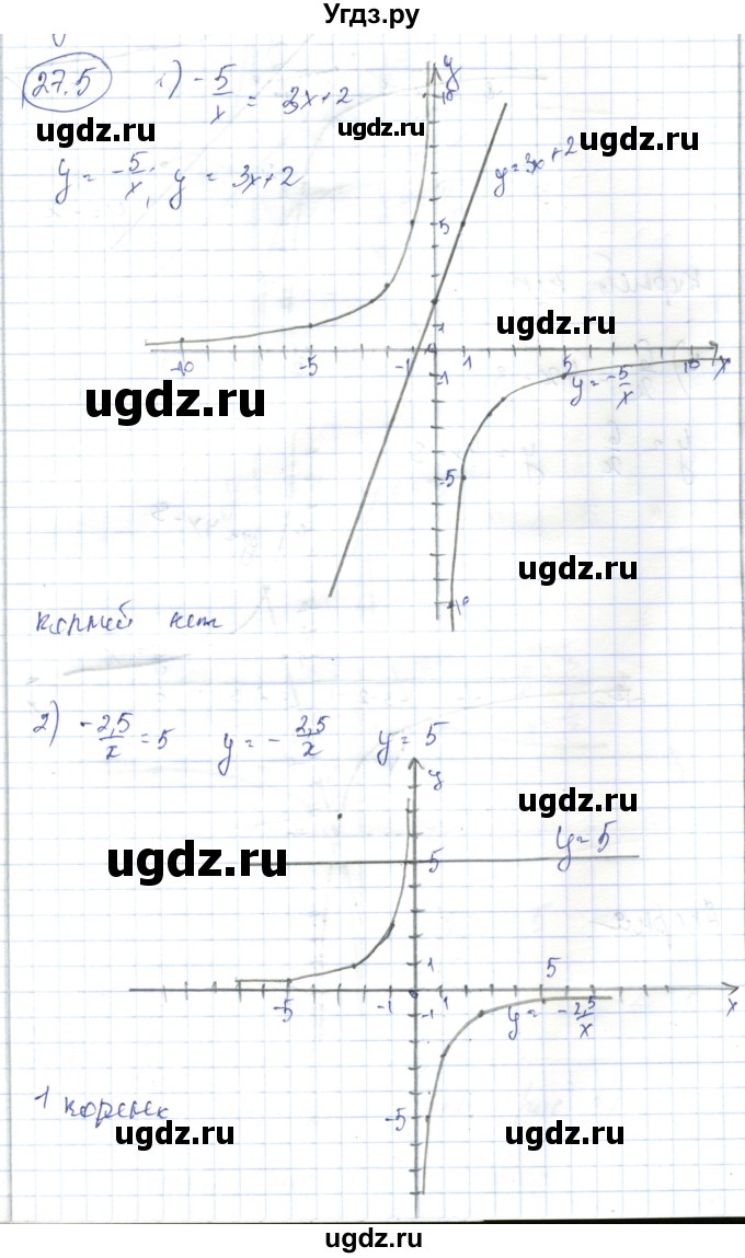 ГДЗ (Решебник) по алгебре 7 класс Абылкасымова А.Е. / параграф 27 / 27.5