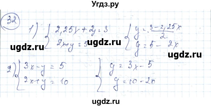 ГДЗ (Решебник) по алгебре 7 класс Абылкасымова А.Е. / повторение курса / 32