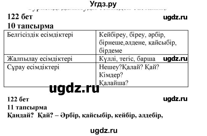 ГДЗ (Решебник) по казахскому языку 6 класс Аринова Б.А. / страница / 122