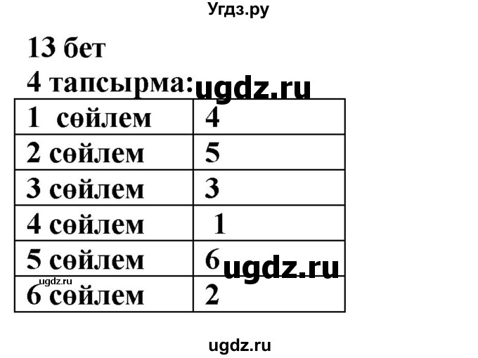 ГДЗ (Решебник) по казахскому языку 6 класс Аринова Б.А. / страница / 13