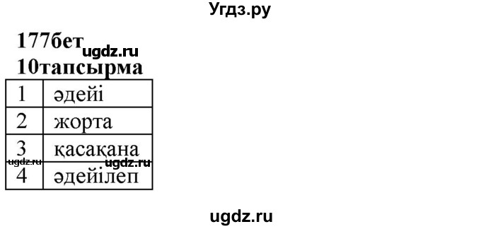 ГДЗ (Решебник) по казахскому языку 6 класс Аринова Б.А. / страница / 177