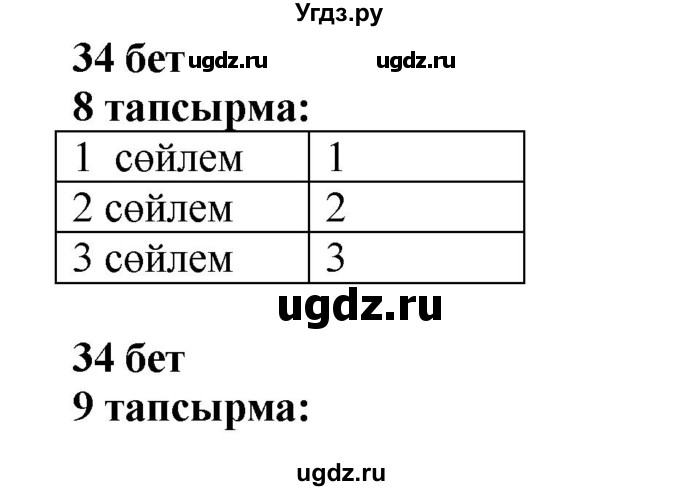 ГДЗ (Решебник) по казахскому языку 6 класс Аринова Б.А. / страница / 34