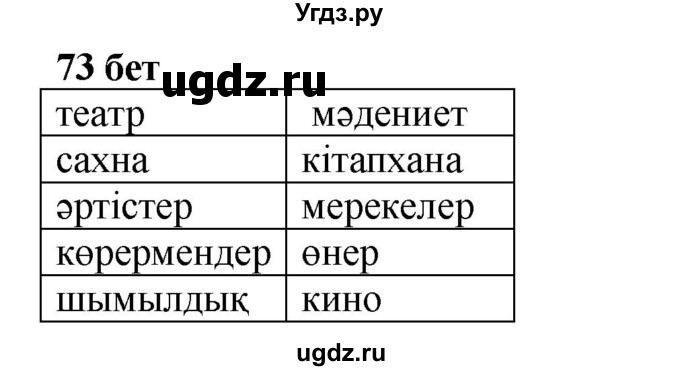 ГДЗ (Решебник) по казахскому языку 6 класс Аринова Б.А. / страница / 73