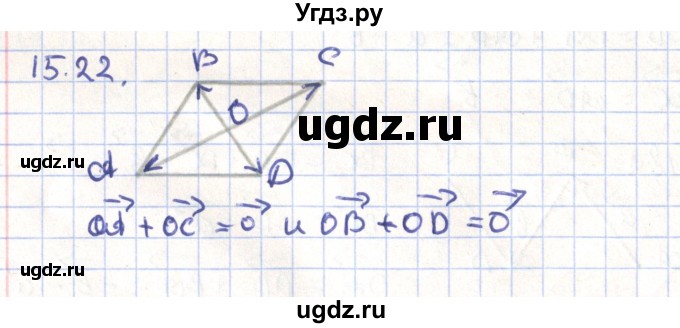 ГДЗ (Решебник) по геометрии 9 класс Мерзляк А.Г. / параграф 15 / 15.22