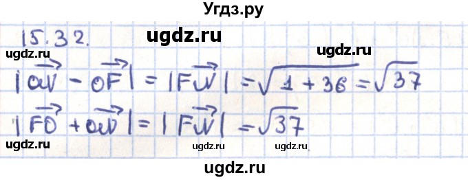 ГДЗ (Решебник) по геометрии 9 класс Мерзляк А.Г. / параграф 15 / 15.32
