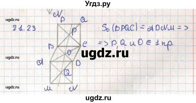 ГДЗ (Решебник) по геометрии 9 класс Мерзляк А.Г. / параграф 21 / 21.23